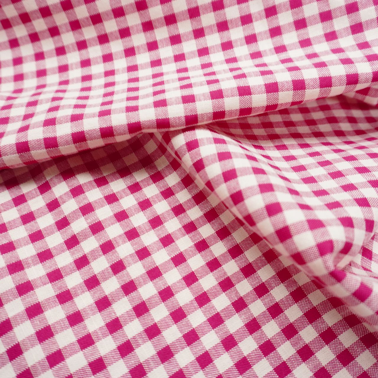Cotton Gingham fabric (5mm) - burgundy5